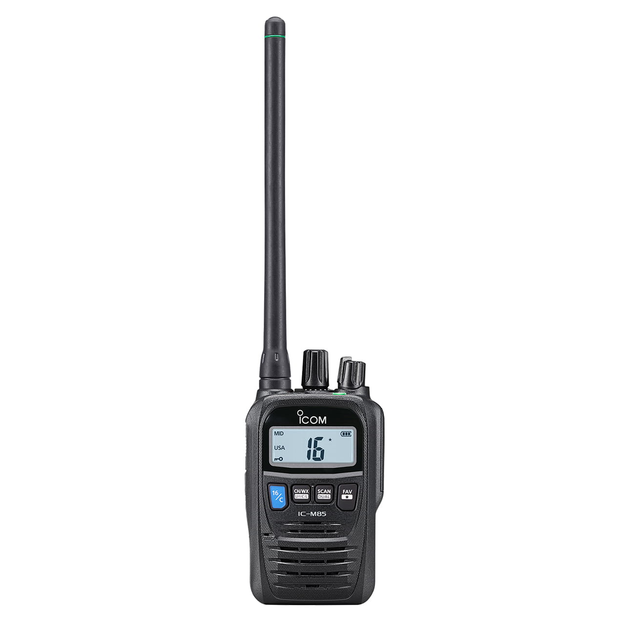 Icom IC-M85 handheld marine VHF land mobile radio IP67